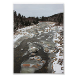 Foto Pegada gelada no rio
