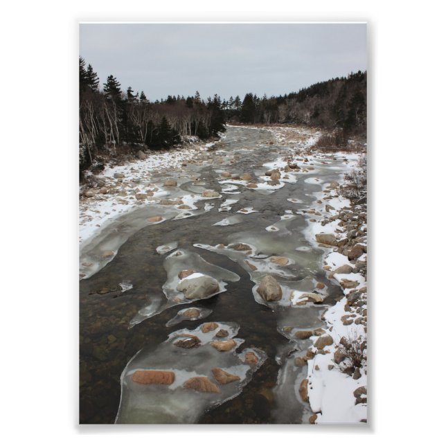 Foto Pegada gelada no rio (Frente)