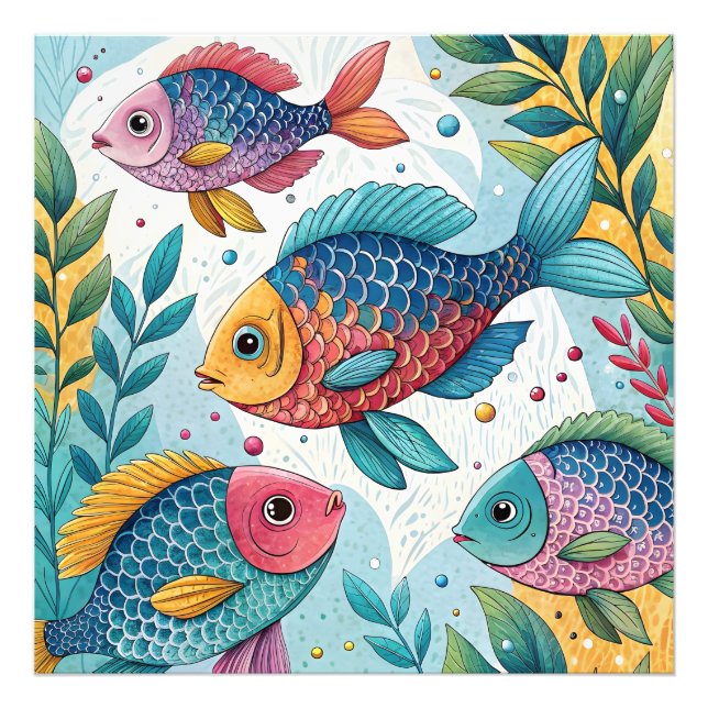 Foto Peixe-arco-íris submarino (Frente)