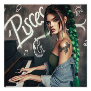 Foto Peixes Zodiac Musical Piano