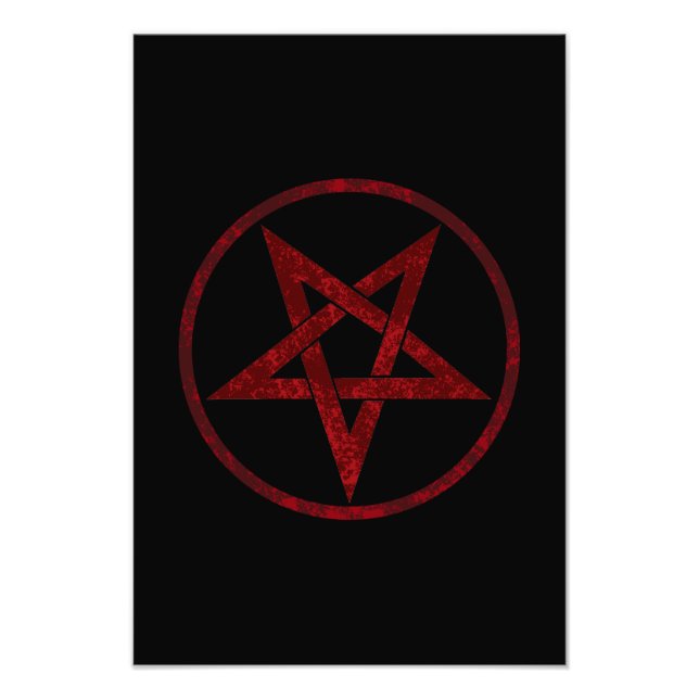 Foto Pentagrama do diabo vermelho (Frente)