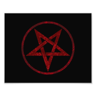 Foto Pentagrama do diabo vermelho
