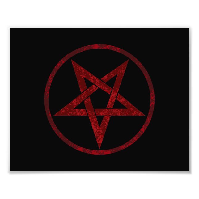 Foto Pentagrama do diabo vermelho (Frente)