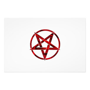 Foto Pentagrama do diabo vermelho