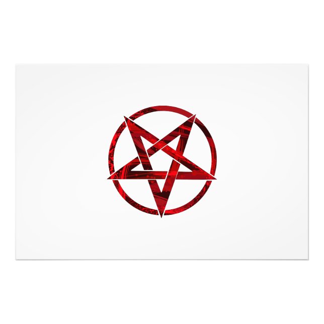Foto Pentagrama do diabo vermelho (Frente)