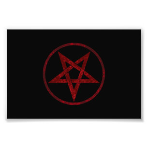 Foto Pentagrama do diabo vermelho