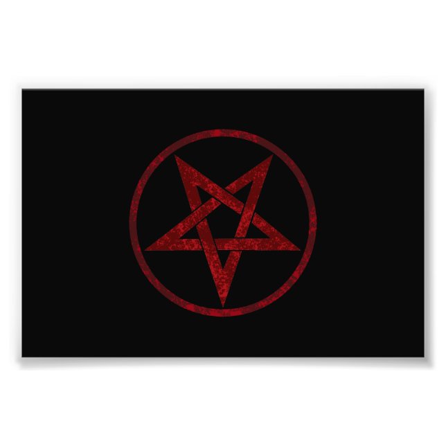 Foto Pentagrama do diabo vermelho (Frente)