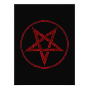 Foto Pentagrama do diabo vermelho