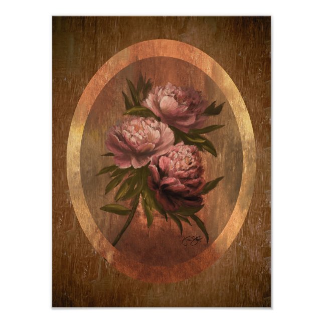 Foto Peonies Poster 12x16 (Frente)