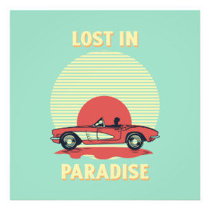 Foto Perdido no Paraíso – Pôr do Sol de Verão Retro em