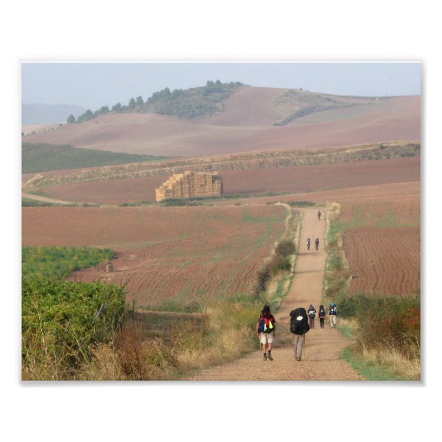 Foto Peregrinos caminhando impressão 8x10 (Frente)