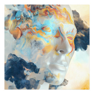 Foto Perfil Colorido Fluxo Mental Topográfico