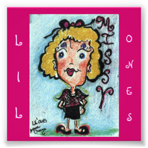 Foto personagem de desenho animado ACEO "Lil Ones". "Mi