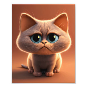 Foto personagem de desenho animado de um gato fofo