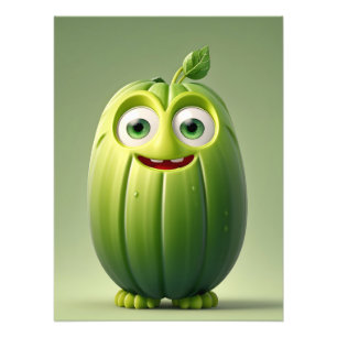 Foto Personagem engraçada de pepino