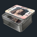Foto personalizada 16th Happy Birthday Watercolor<br><div class="desc">Personalize o texto da celebração com a mensagem apropriada para qualquer ocasião. Substitua a fotografia do marcador de posição com a sua fotografia no fundo laranja. Preencha os campos modelo, remova texto ou edite usando a ferramenta design para selecionar um estilo de fonte, tamanho e cor preferidos. Sua foto aparecerá...</div>
