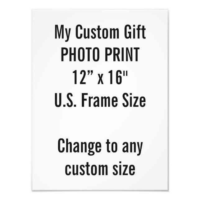Foto Personalizada 30 cm × 40 cm  Tamanho da Moldu (Frente)