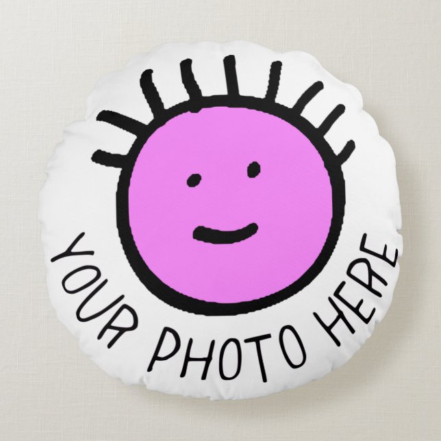 Foto Personalizada Almofada Redonda de 40cm em Bra (Frente)