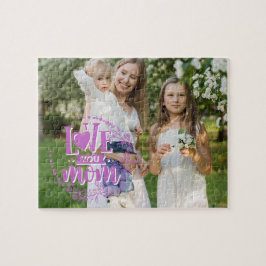 Foto Personalizada | Amo Você Mãe Quebra-Cabeça