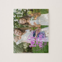 Foto Personalizada | Amo Você Mãe Quebra-Cabeça