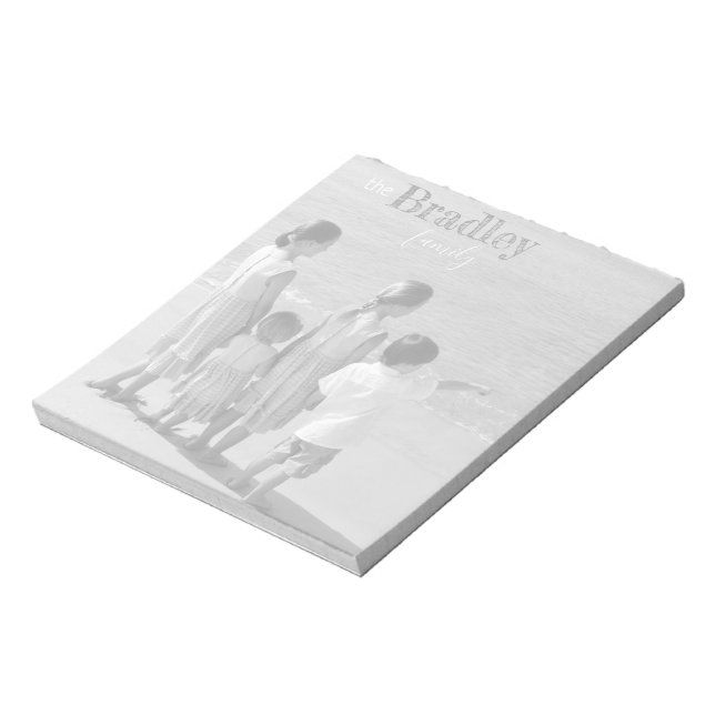 Foto personalizada - Bloco de notas de 5,5" x 6" - (Invertido)
