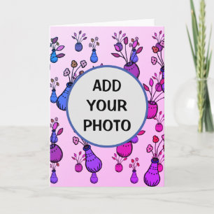 Foto personalizada, cartão de aniversário, cart