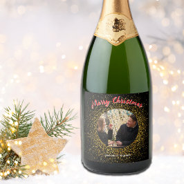 Foto personalizada com brilho preto no natal