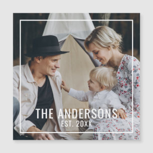 Foto personalizada com nome de família e ano esta