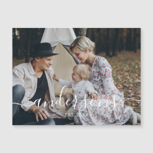 Foto personalizada com nome de família e ano estab