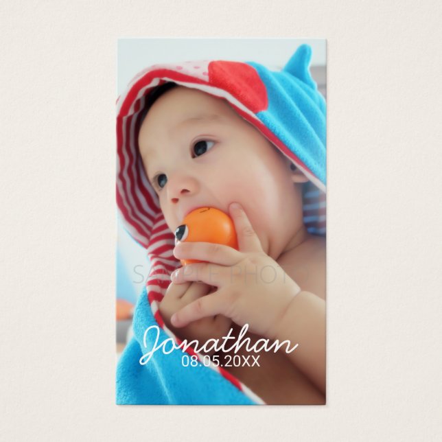 Foto personalizada com nome e data (Frente)