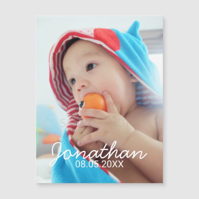 Foto personalizada com nome e data (Frente)