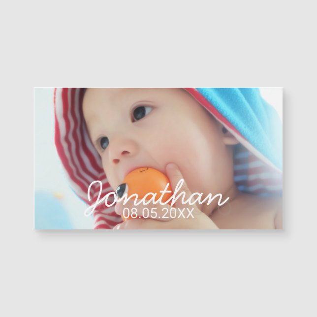 Foto personalizada com nome e data (Frente)