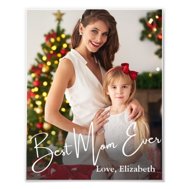 Foto personalizada da melhor mãe de sempre (Frente)