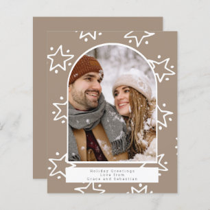 Foto personalizada das estrelas de Natal de Feriad