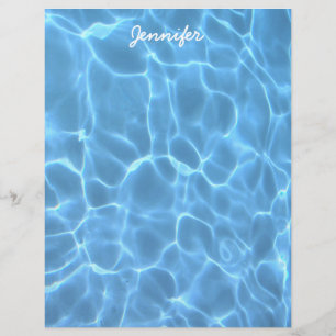Foto Personalizada de Água Piscina Azul Aqua