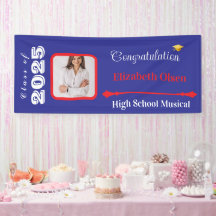Foto personalizada de banner de graduação, Nome 20
