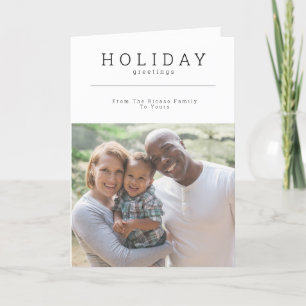 Foto personalizada de Cartões de natal simples