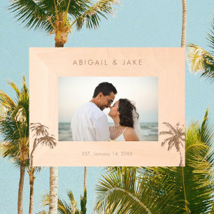 Foto personalizada de casamento em praia