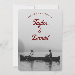 Foto Personalizada de Convite de Casamento