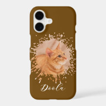 Foto Personalizada de Gato Tabby Laranja Adorável