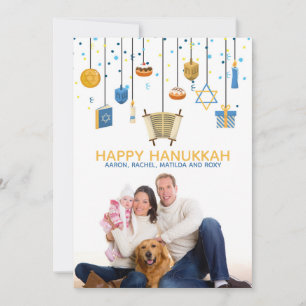 Foto Personalizada de Ícones Felizes de Chanucá