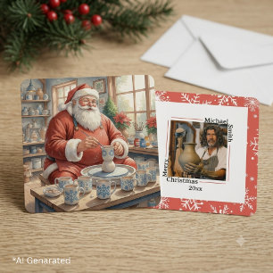 Foto personalizada de Natal de um Papai Noel de ce