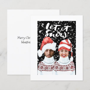 Foto personalizada de Natal do ORÇAMENTO Deixe ne