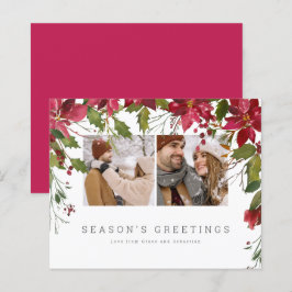 Foto personalizada de Poinsettia de Natal BUDGET