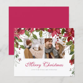 Foto personalizada de Poinsettia de Natal BUDGET