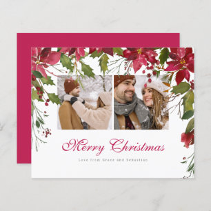 Foto personalizada de Poinsettia de Natal BUDGET