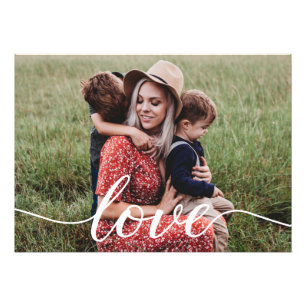 Foto Personalizada de Script de Amor Familiar