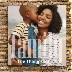 Foto personalizada de tipografia da família modern