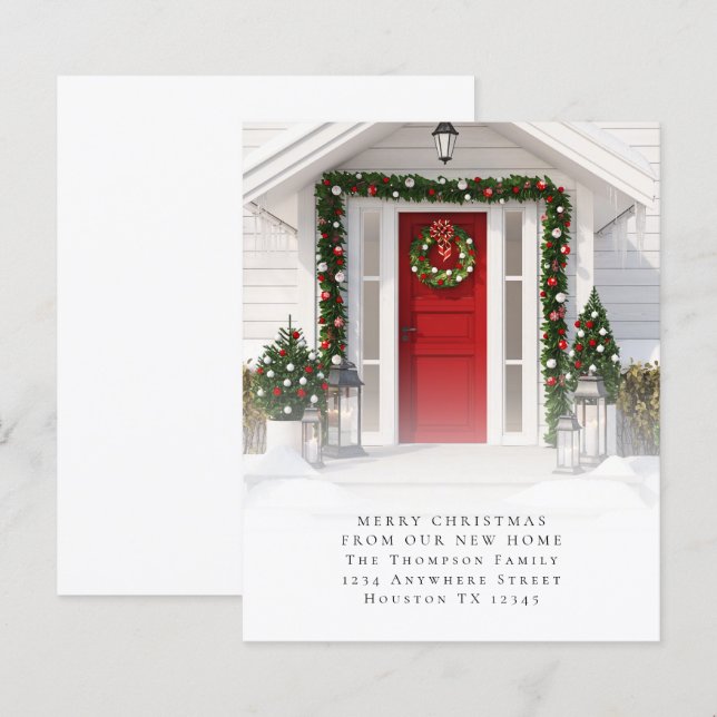 Foto personalizada do BUDGET Feliz Natal Nova Casa (Frente/Verso)