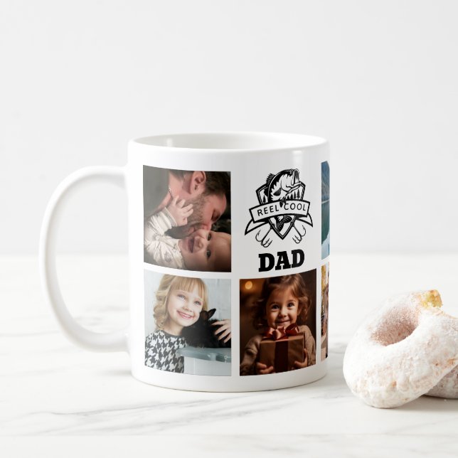 Foto personalizada do Pai Reel Legal, caneca de pe (Com Donut)